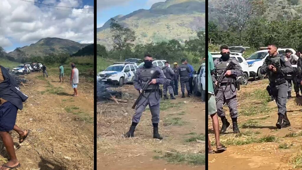 Vídeo: tentativa de invasão de terreno termina em confusão e balas de borracha na Serra Confusão por terreno mobiliza a PM em Cidade Pomar, na Serra