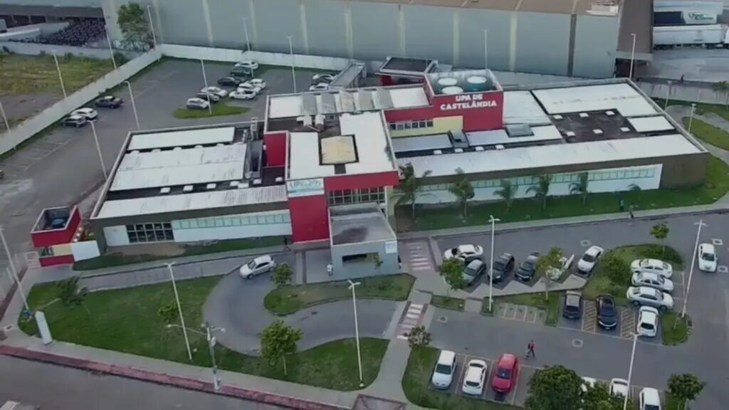Vista aérea da UPA de Castelândia.