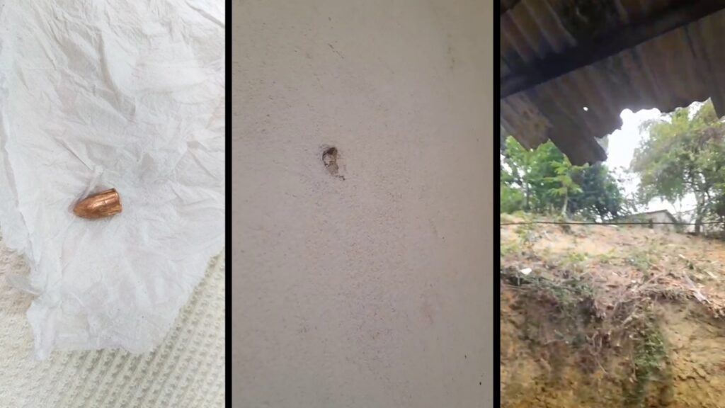 Família na Serra encontra bala perdida dentro de casa após tiroteio no bairro vizinho Bala perdida atinge casa em Vista da Serra I
