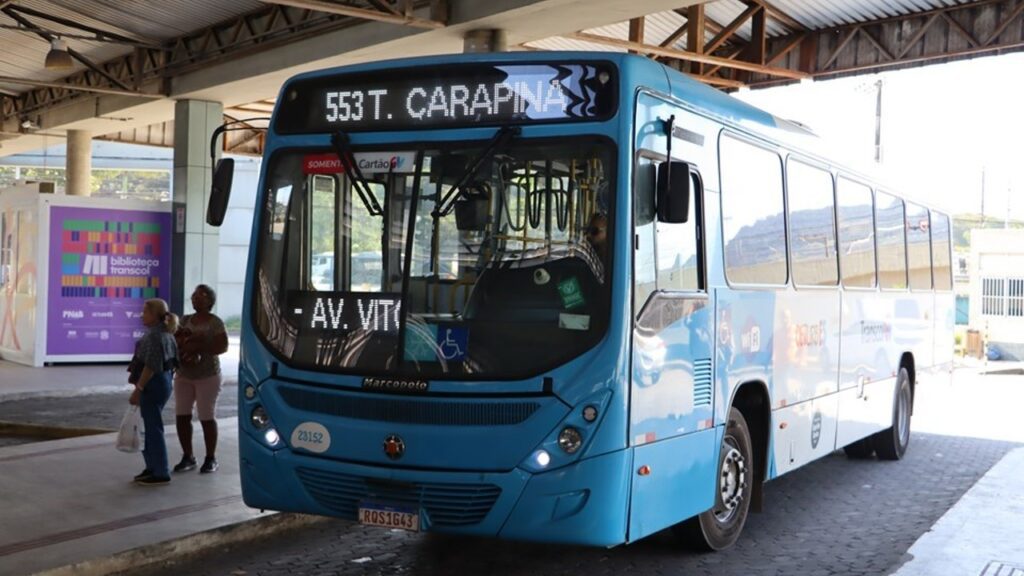 Transcol amplia linhas com integração sem nova cobrança de passagem na Serra ônibus sistema Transcol