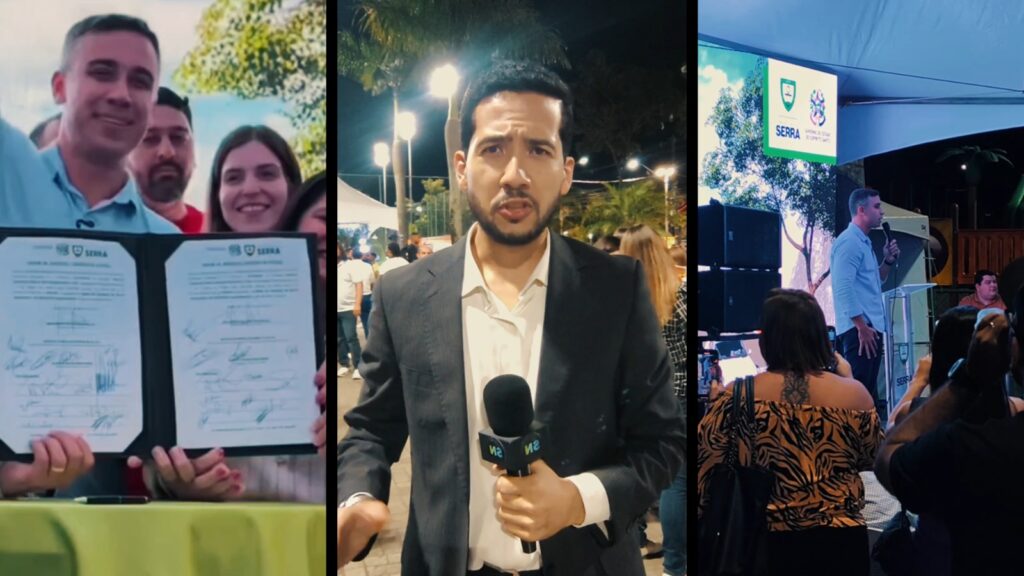 Prefeitura da Serra assina ordem de serviço para obra do novo binário em Novo Horizonte Prefeitura assina ordem de serviço para obra de R$ 14,6 milhões do novo binário em Novo Horizonte