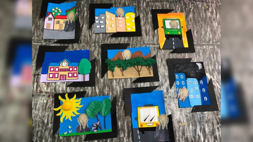 Exposição usa arte para mostrar experiências e sentimentos de alunos da APAE Serra