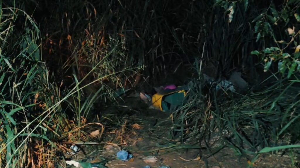 O corpo foi localizado inicialmente pela equipe do Serra Noticiário durante uma apuração em uma plantação de eucaliptos, em Nova Almeida