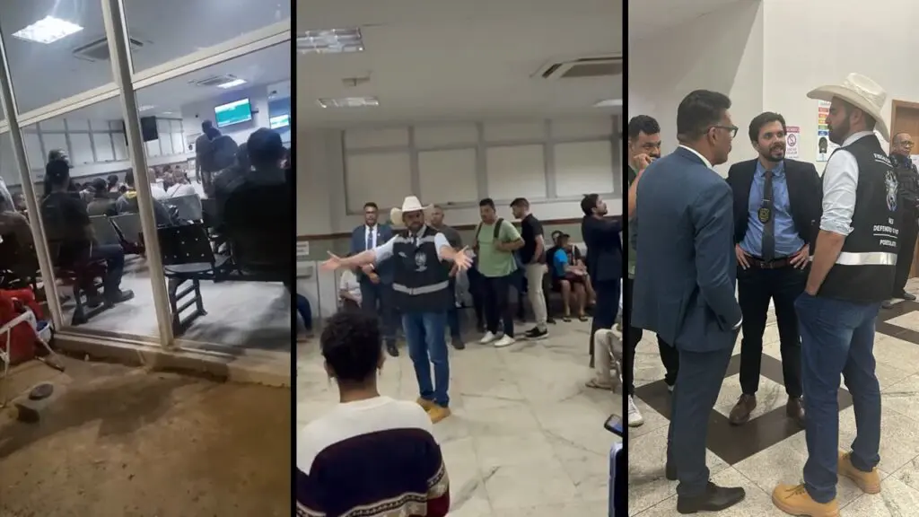 Deputado Pablo Muribeca conversa com dezenas de pessoas aguardando atendimento na unidade na UPA de Castelândia, na Serra.