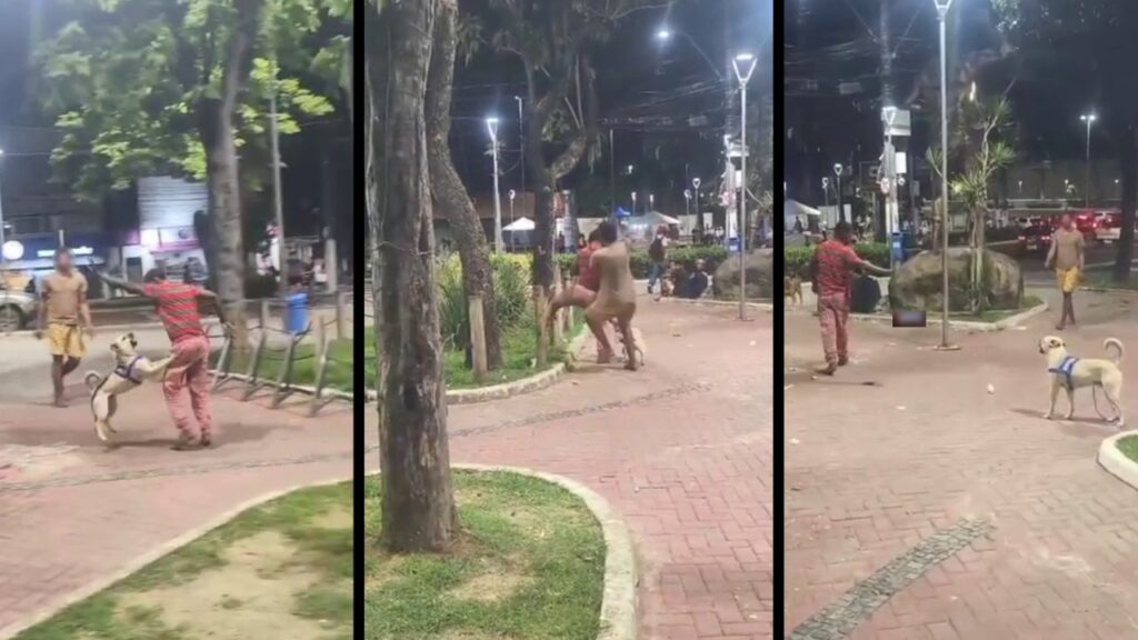 Vídeo: briga em praça acaba com homem esfaqueado na Serra "Minha mãe não": treta em bar termina com sujeito esfaqueado na Serra