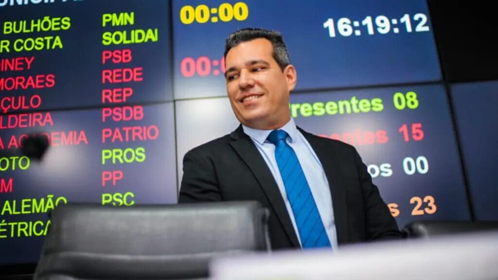 Presidente afastado da Câmara Municipal da Serra, Saulinho da Academia (PDT).