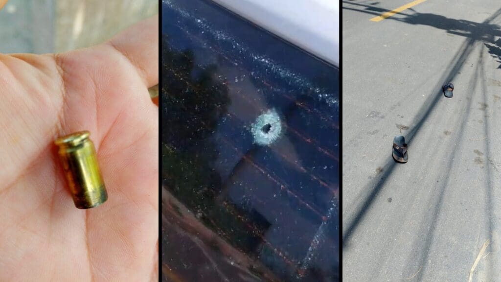 Novo tiroteio em Balneário de Carapebus, na Serra, assustou moradores. Disparos atingiram carro e muro de igreja; ninguém ficou ferido.