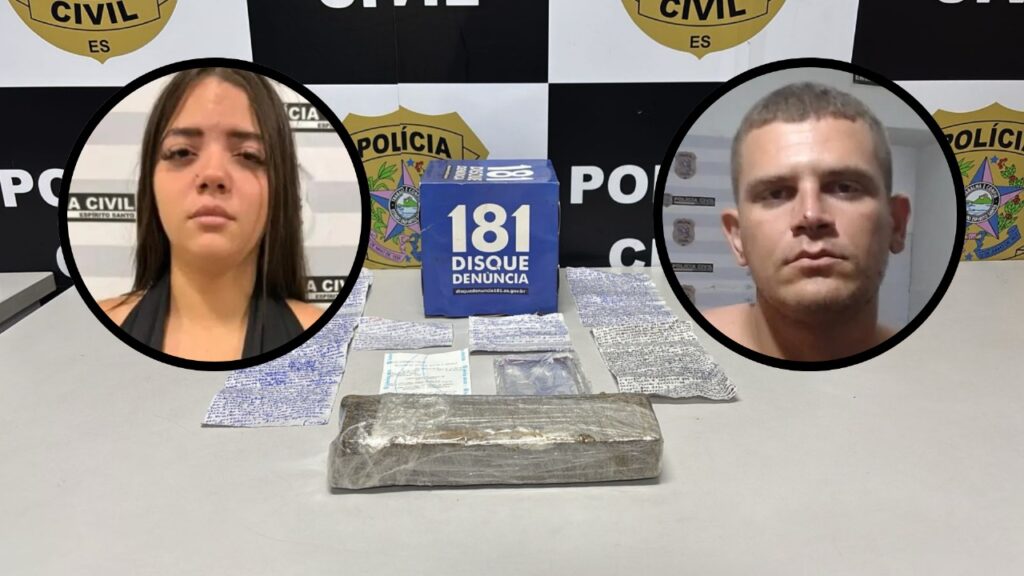 Esposa de traficante morto em operação no RJ é presa com drogas na Serra