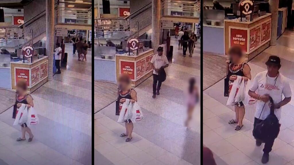 Vídeo: sujeito é flagrado furtando mochila de funcionária em shopping na Serra Furto de mochila é flagrado por câmeras em shopping na Serra