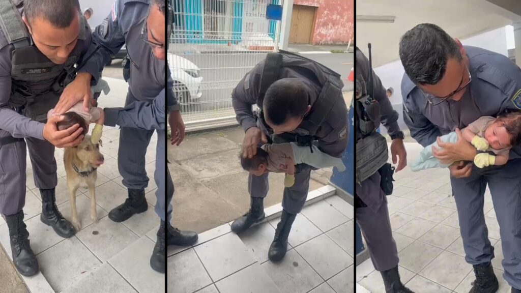 Vídeo: bebê de 37 dias é salvo por policiais militares na Serra Militares da 1ª Cia da PMES atendem bebê engasgado em José de Anchieta, na Serra.