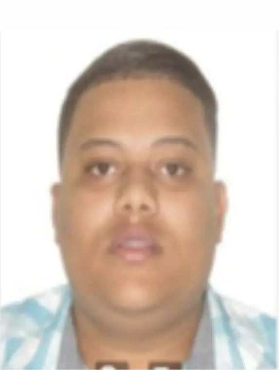 Imagem de um homem procurado pela PC, (Alexander Andreazzi, de 28 anos)