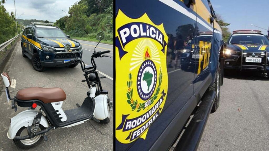Jovem é flagrado na BR-101 com scooter elétrica adulterada na Serra