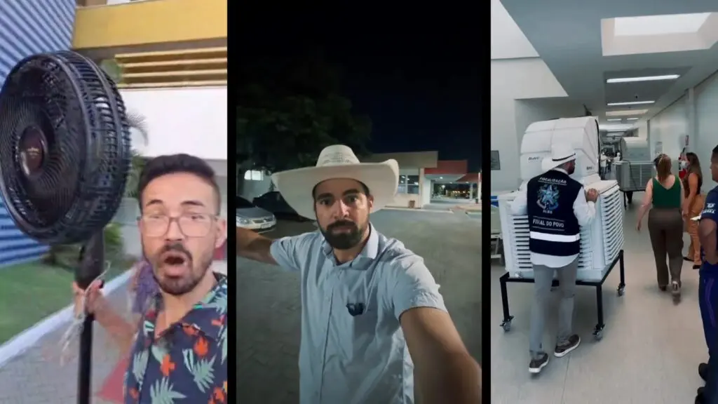 Pablo Muribeca foi ao hospital durante madrugada após denúncia de irmão de paciente e cobrou da SESA solução para falhas no ar-condicionado